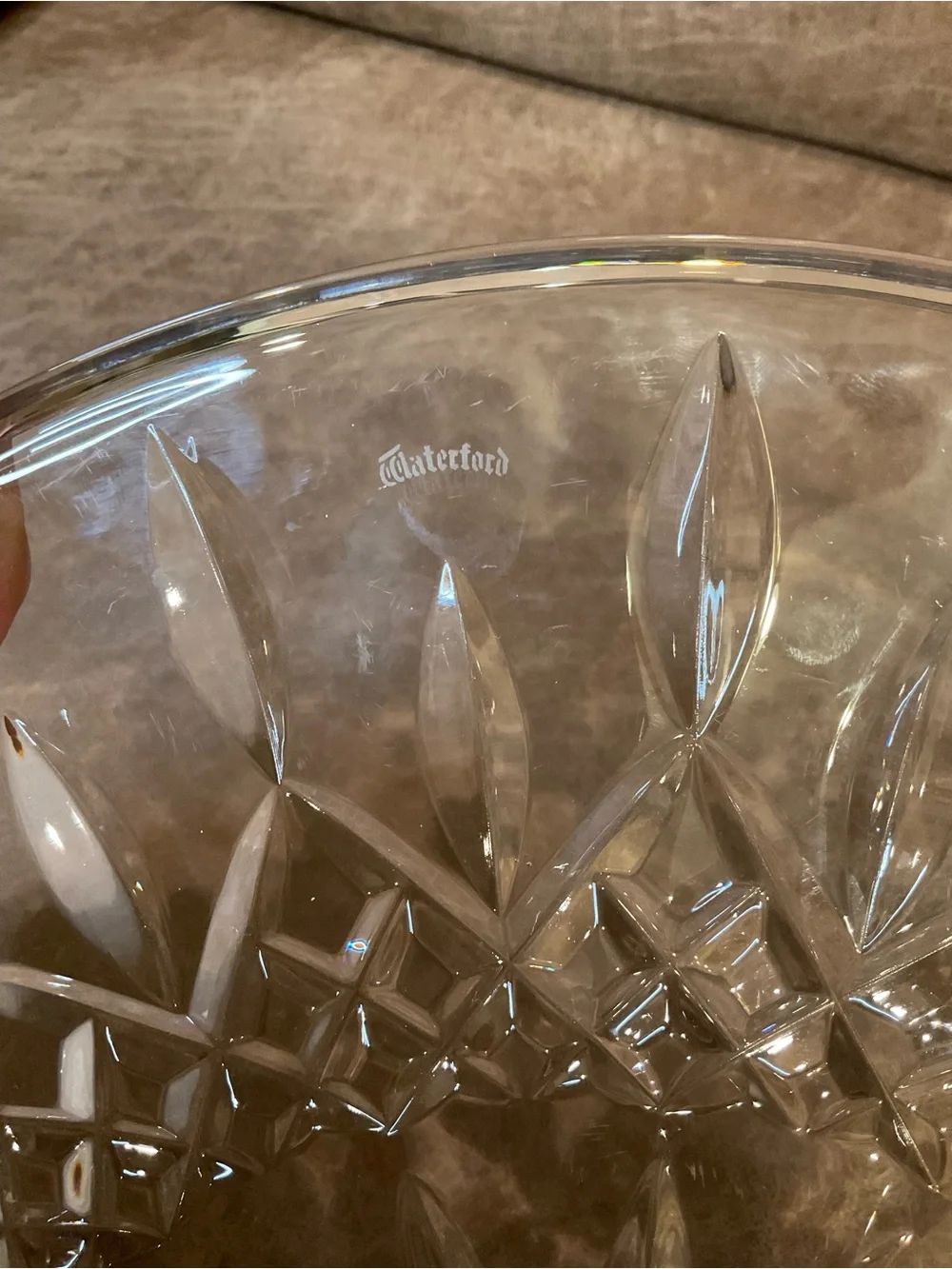 Waterford Lismore Crystal Cake Plate